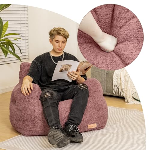 Black Bean Bag Chair with Memory Foam M40478