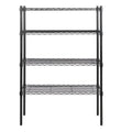Black 4 Tier Wire Shelf Unit O936894