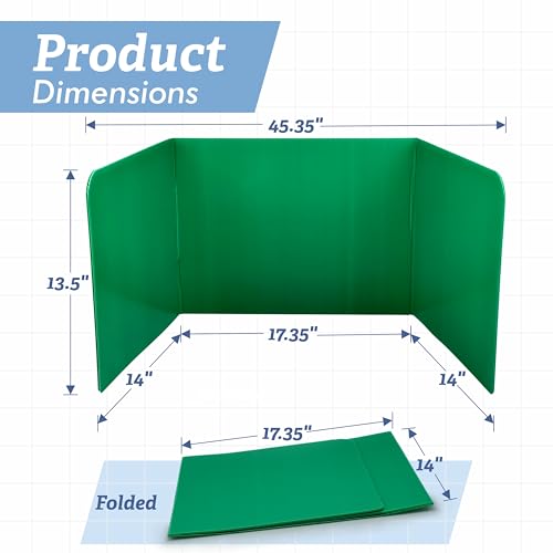 Plastic Desk Dividers 4 Pack (Black & White) P99410