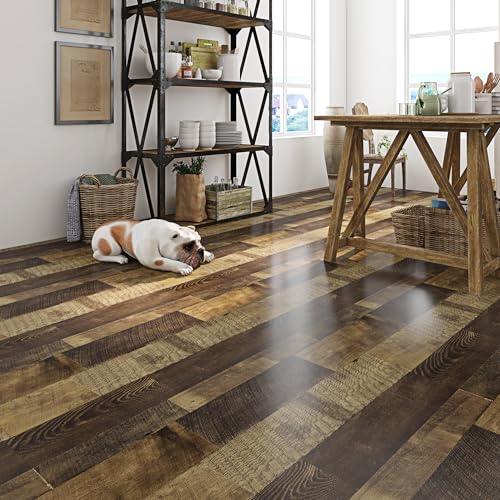 24x394 Wood Floor Contact Paper Peel and Stick Vinyl Flooring Roll F18004