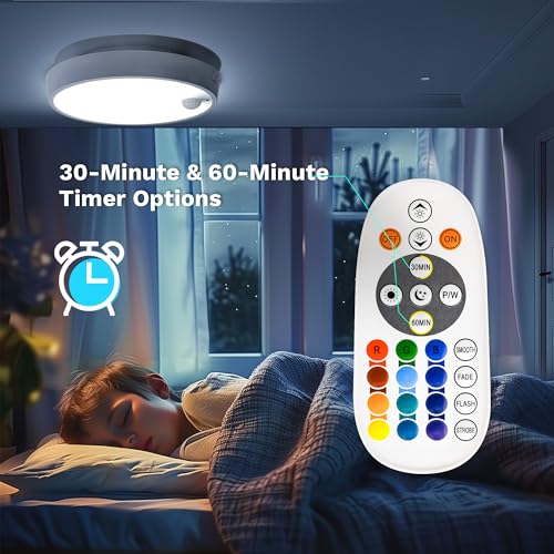Rechargeable Motion Sensor Ceiling Light with Magnetic Base X528