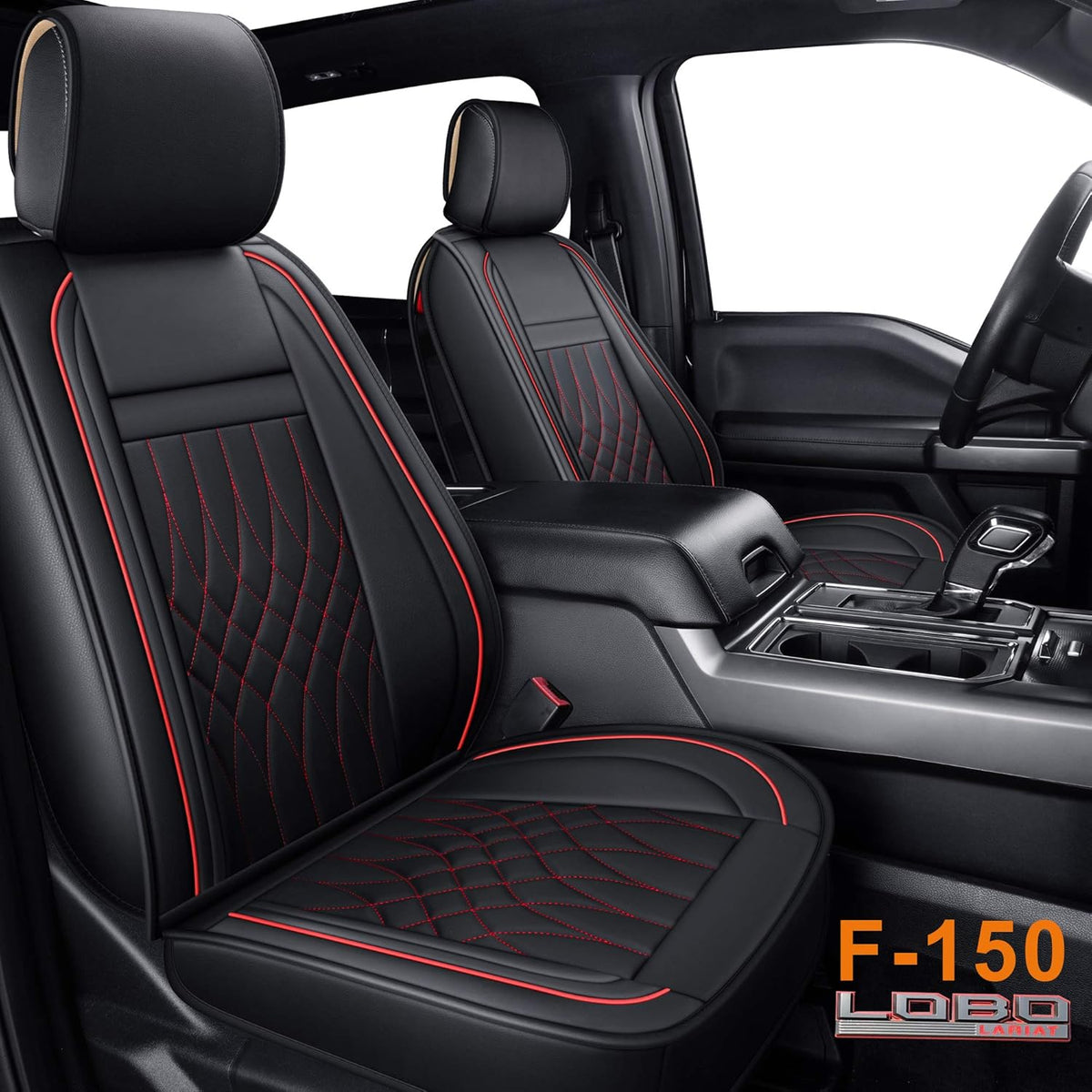 Black Water Proof Faux Leather Rear Seat Covers N260