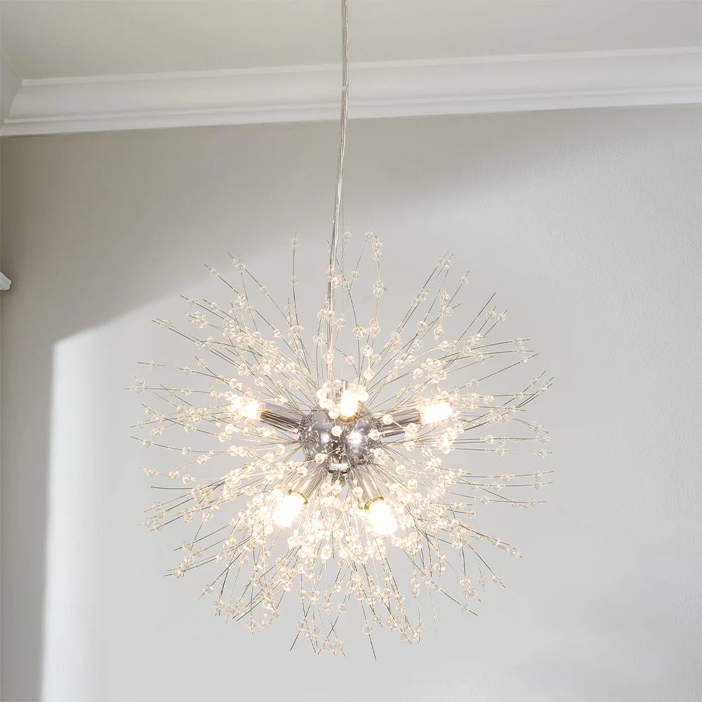8-Light Sputnik Sphere Crystal Chandelier Y209741