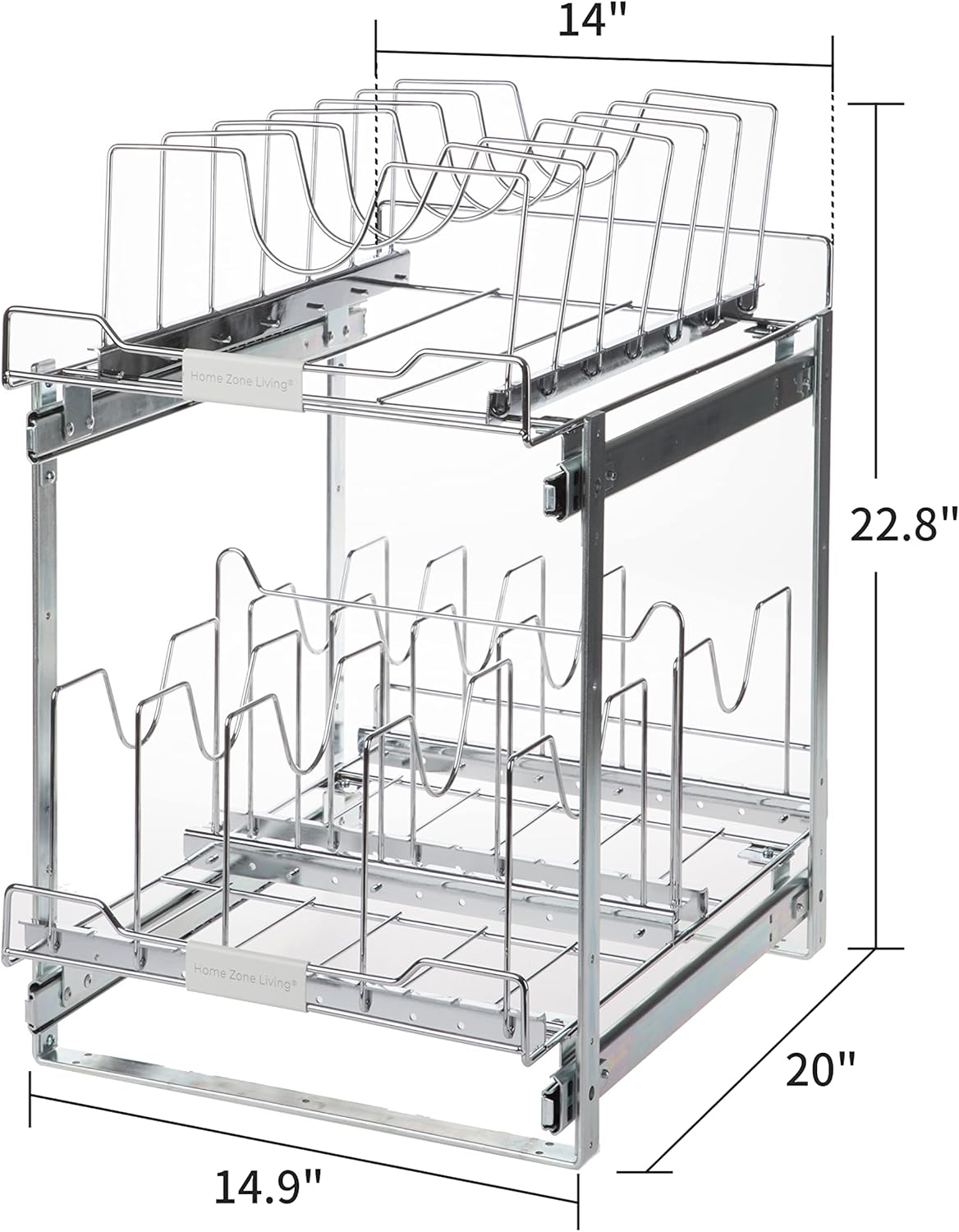 2-Tier Pull Out Cabinet Organizer S486