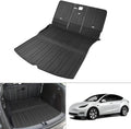 Custom Fit Trunk Mat Cargo Liner Back Seat Protector Black X337