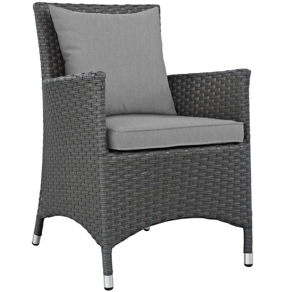 9 Piece Outdoor Patio Dining Set in Canvas Gray R7590