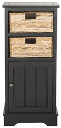 Distressed Black Cabinet R776