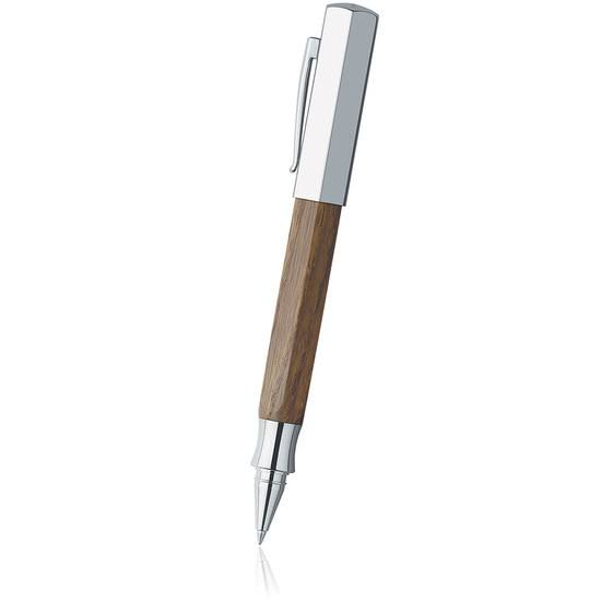 Smoked Oak Wood Rollerball Pen O9027
