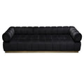 Black Velvet Low Profile Sofa C153