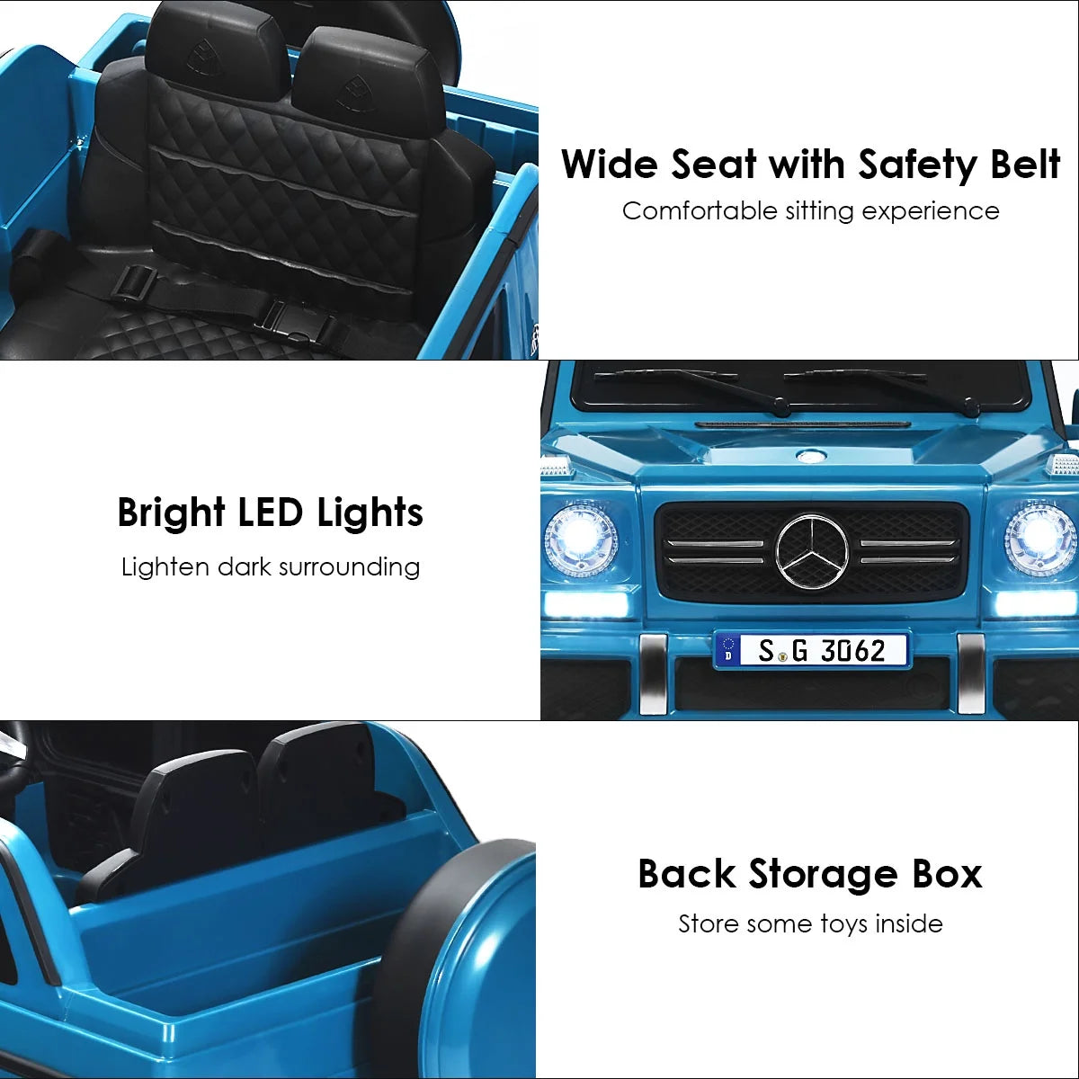 Blue 12V Electric Kids Ride On Car N895031