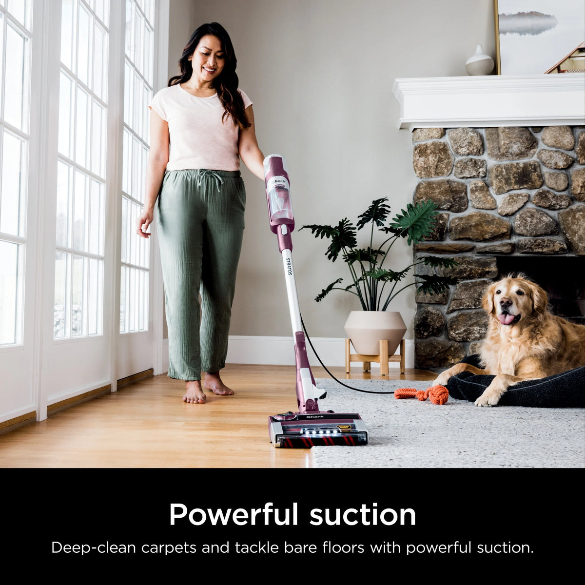 Corded Stick Vacuum with Self-Cleaning Brushroll R82807