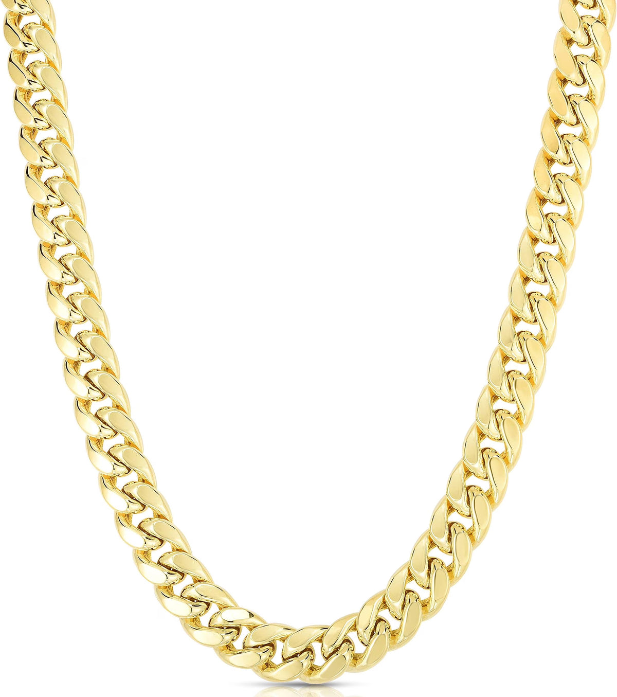 10k Yellow Gold Miami Cuban Chain Necklace H632