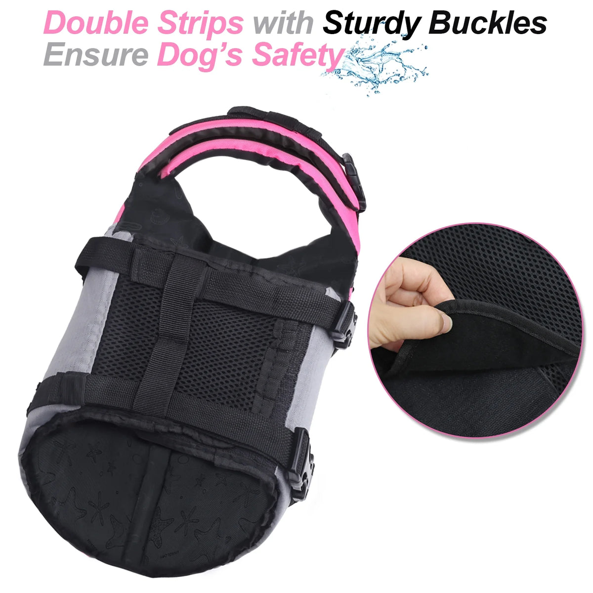 Pink Large Dog Life Jacket Vest H791600