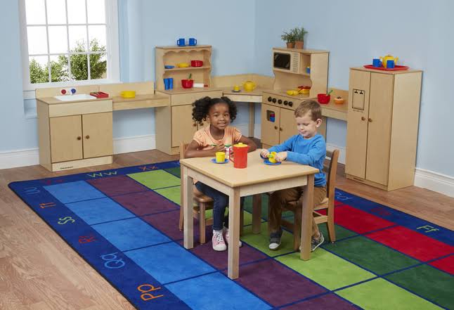 Square Laminate Top Wood Table H86290