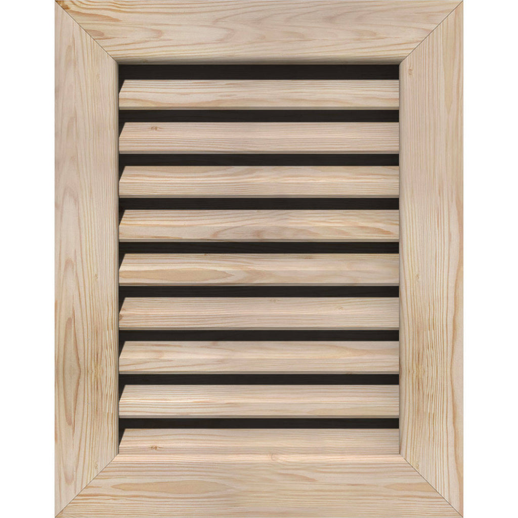 18-in W x 26-in H Vertical Gable Vent Unfinished Smooth Pine Y55523
