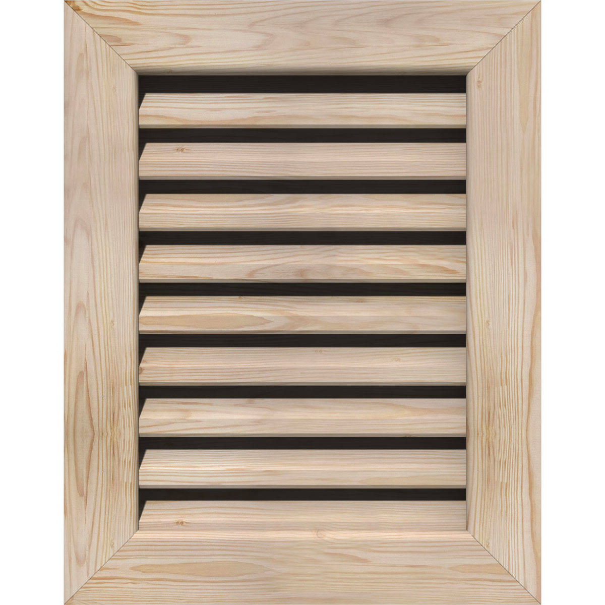 18-in W x 26-in H Vertical Gable Vent Unfinished Smooth Pine Y55523