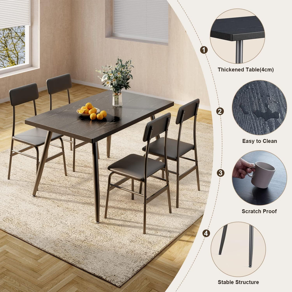 Dining Table Set for 4 with 4 Chairs M2743