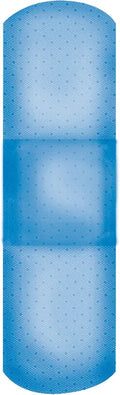 Blue Metal Detectable Adhesive Strips, Sterile, 1" x 3", 1200 per Case P692675