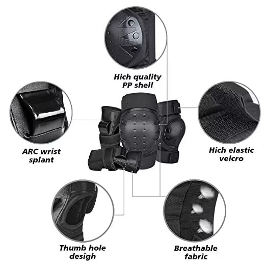 Blue Knee Pads for Skateboard Roller Skating Bicycle Scooter X961146