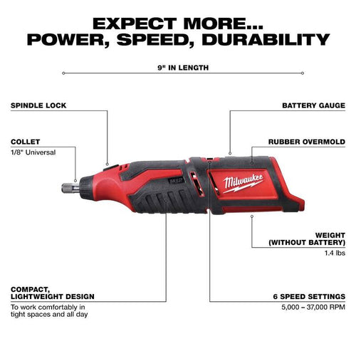 12V Lithium-Ion Cordless Rotary Tool with 2.0 Ah Battery Pack C9429