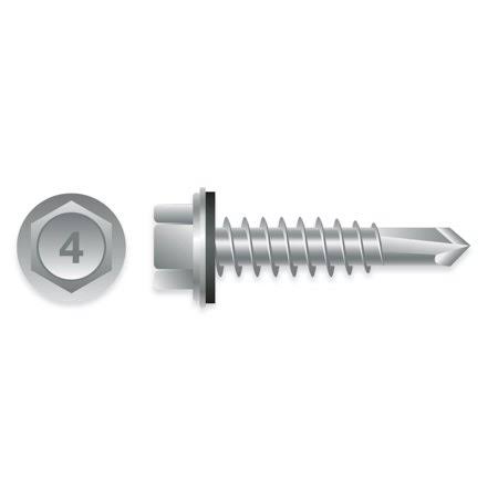 #12 x 1-1/2x22 HWH 410 Stainless Self-Drilling Screws w/Bonded Washer 2.5m Box F3560
