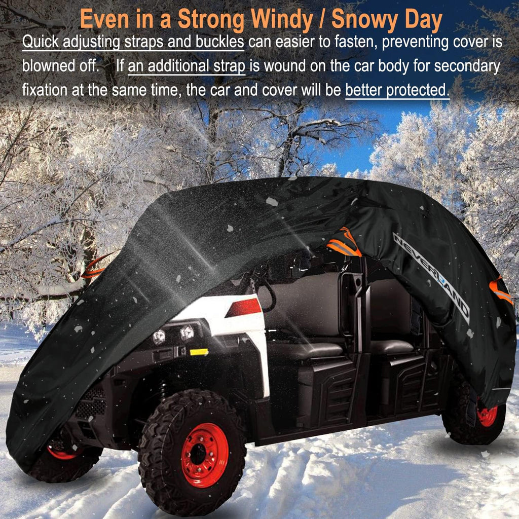 Heavy Duty Waterproof 4-6 Seater 4 Door UTV Cover with Reflective Strip M8705