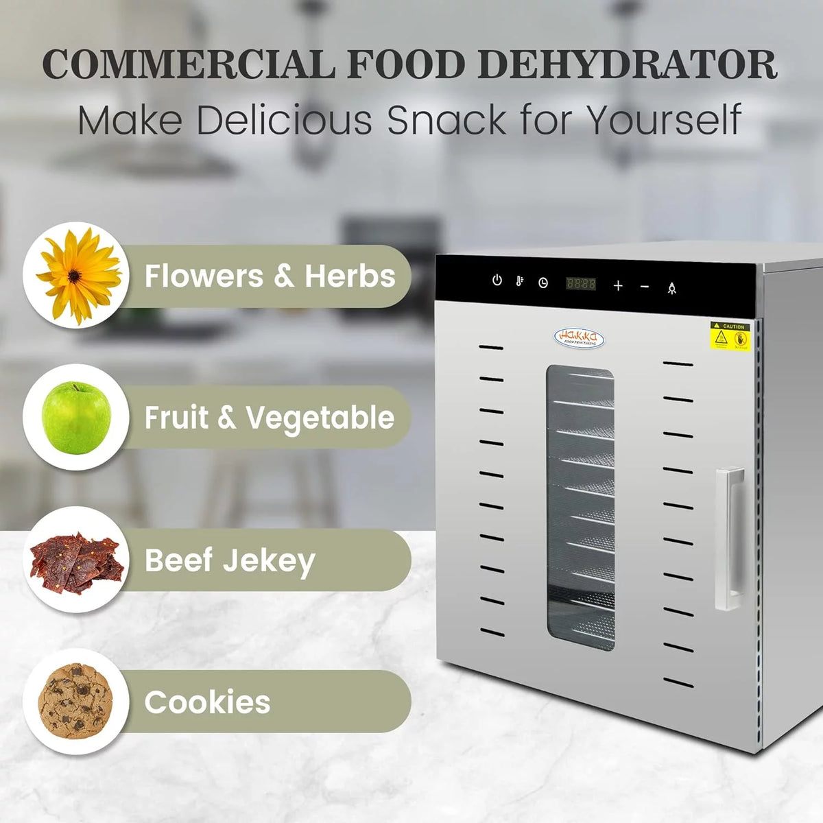 12 Trays Stainless Steel Dehydrator K38852