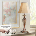 Bronze Brown Candlestick Table Lamp with Dimmer G134218