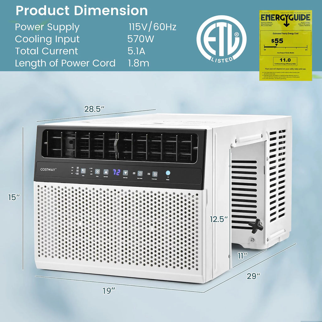 6000 BTU Window Air Conditioner with Remote O3408