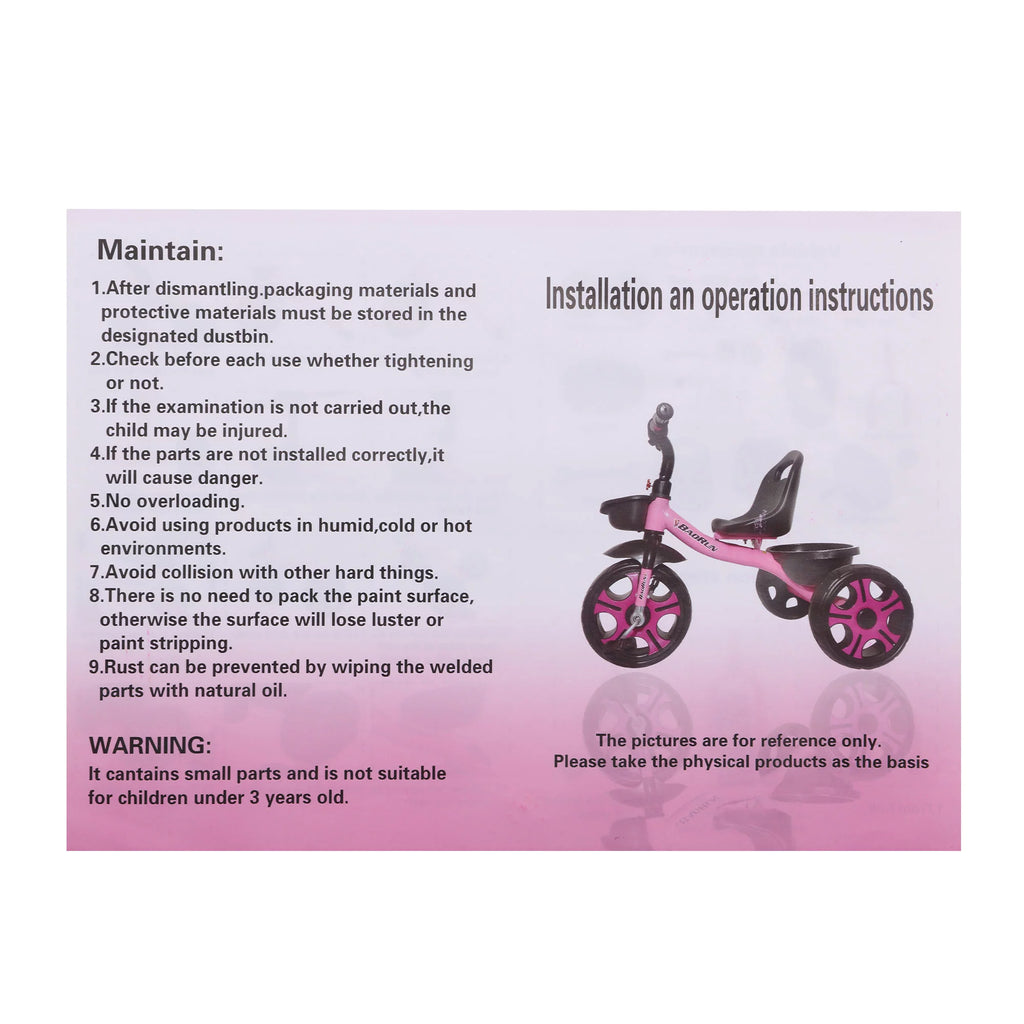 Kids Balance Bike with Storage Basket and Bell Y779912