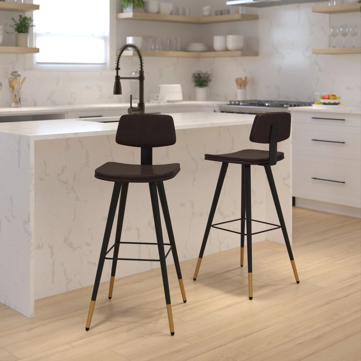 Adjustable Low Back Barstool L56521