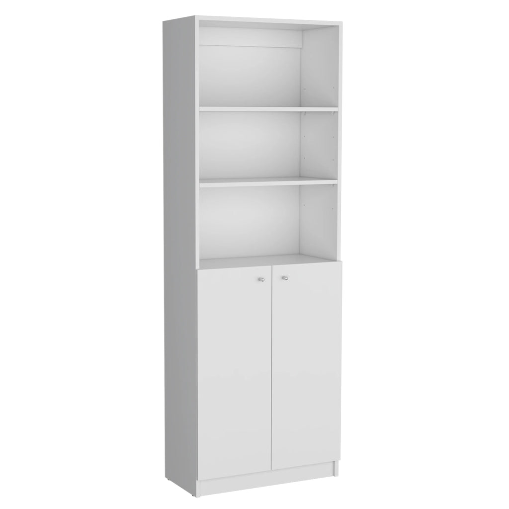 White 3 Piece Living Room Set with 3 Bookcases Y424