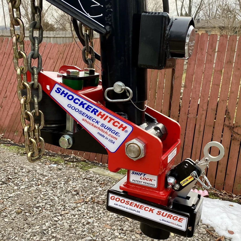 Gooseneck Air Hitch & Coupler, Round 4" Blank No Pin 30K SL Z55575