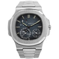 Blue Dial Moon Phases Steel 40mm E384846