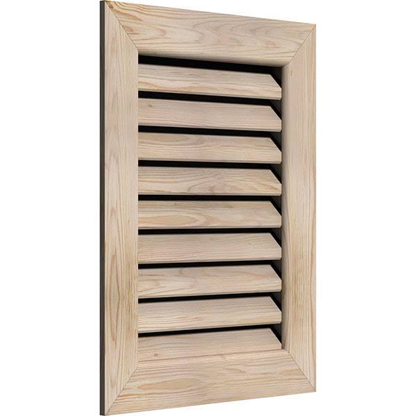 18-in W x 26-in H Vertical Gable Vent Unfinished Smooth Pine Y55523