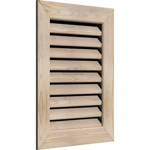 18-in W x 26-in H Vertical Gable Vent Unfinished Smooth Pine Y55523