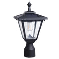 Solar Powered LED Aluminum Post Mounted Lamp F803734