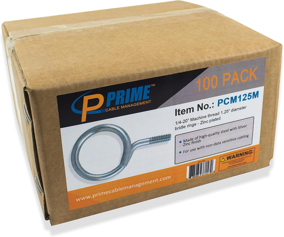 2 Inch Diameter Heavy Duty Bridle Rings with ¼”-20 Machine Thread U28883