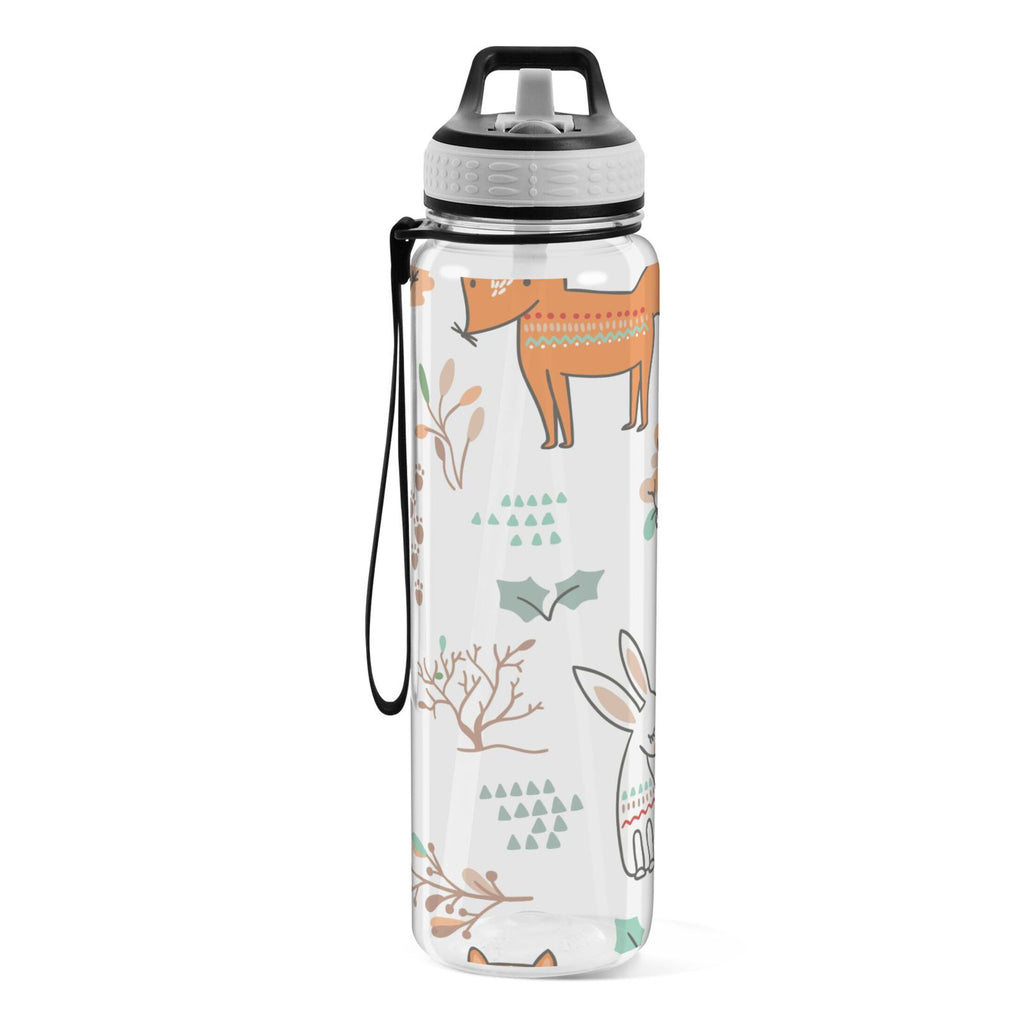 32oz Tritan Leakproof Clear Water Bottle with Straw Q9996