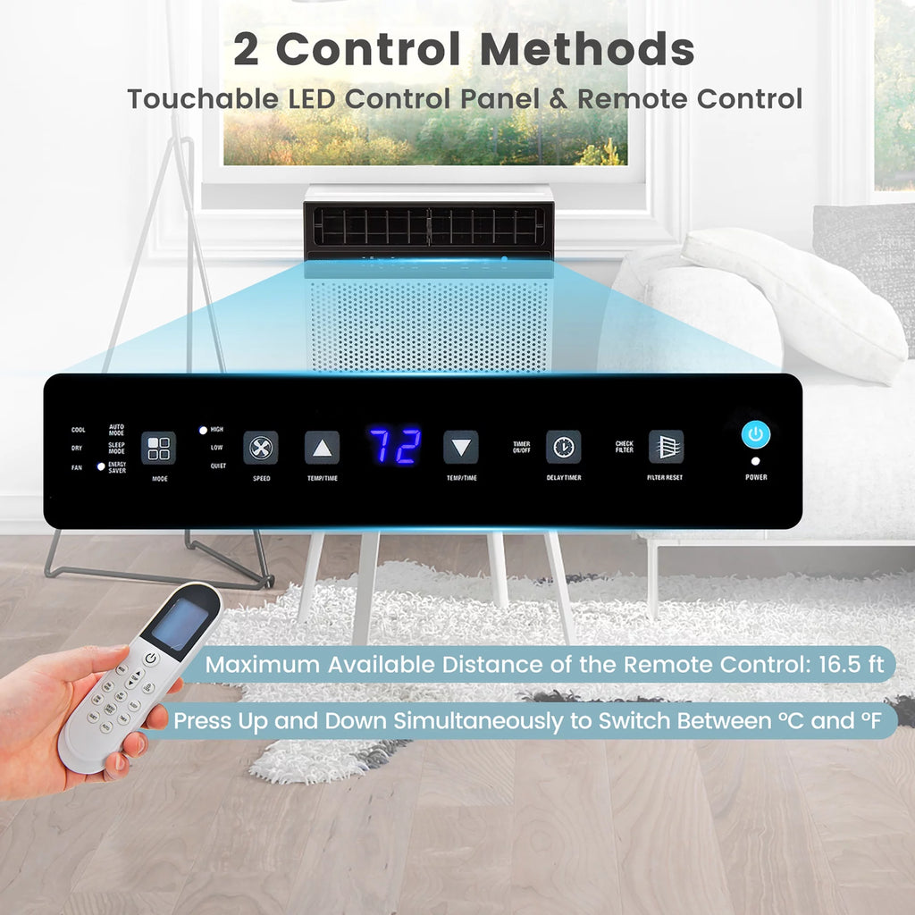 6000 BTU Window Air Conditioner with Remote O3408