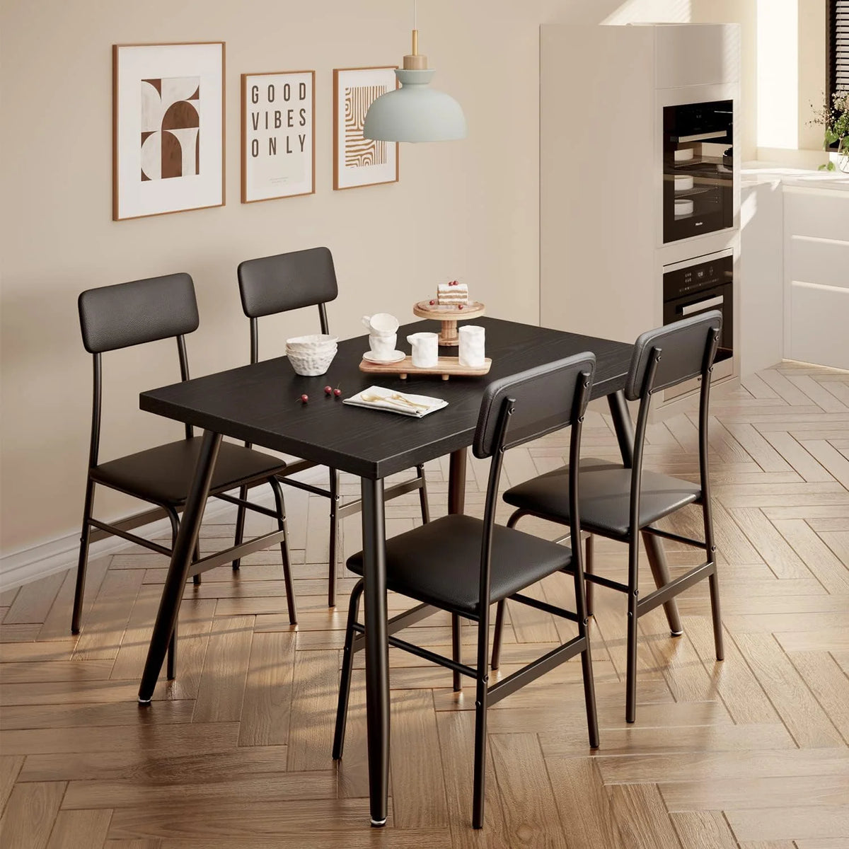 Dining Table Set for 4 with 4 Chairs M2743