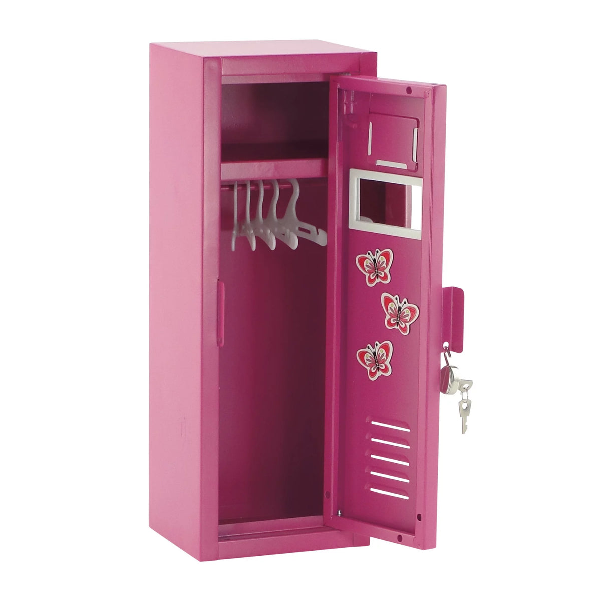 14 Inch Doll Furniture Locker Storage Accessory with Lock and Key Z9222