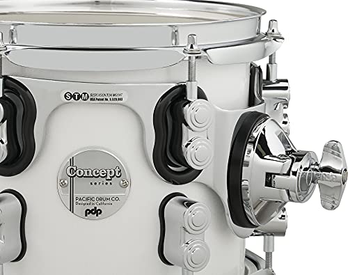 7-Piece Maple Shell Pack with Chrome Hardware Pearlescent White V59000