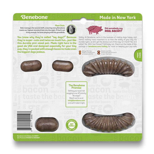 2 Pack Bacon Dog Chew Toy M1825
