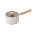 Milk Pan with Wood Handle and Glass Lid F937137