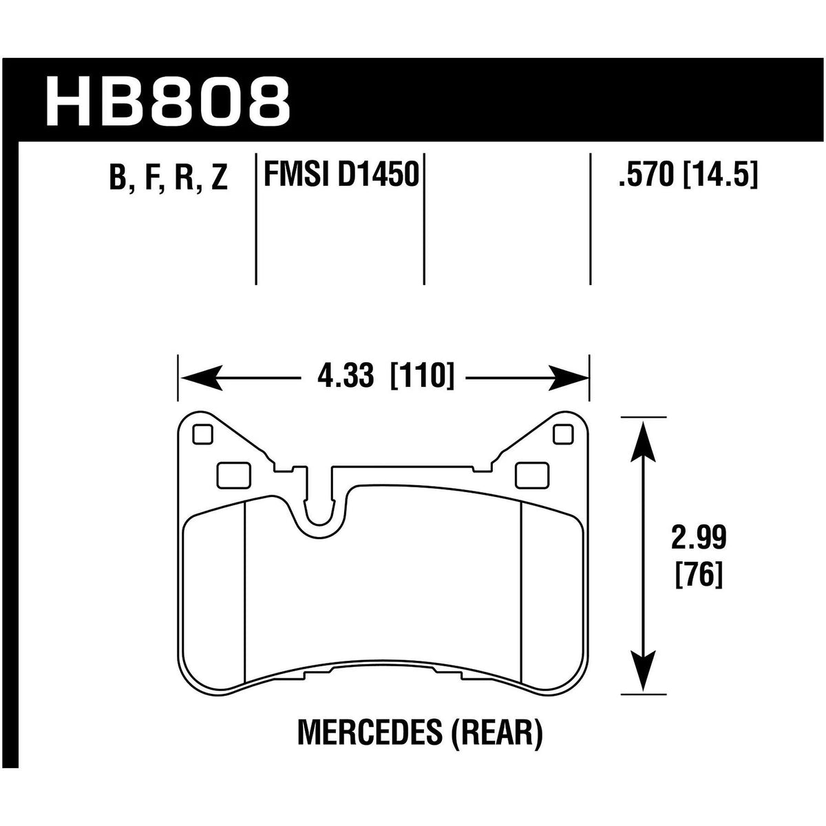 Hawk Performance Brake Pads F7645
