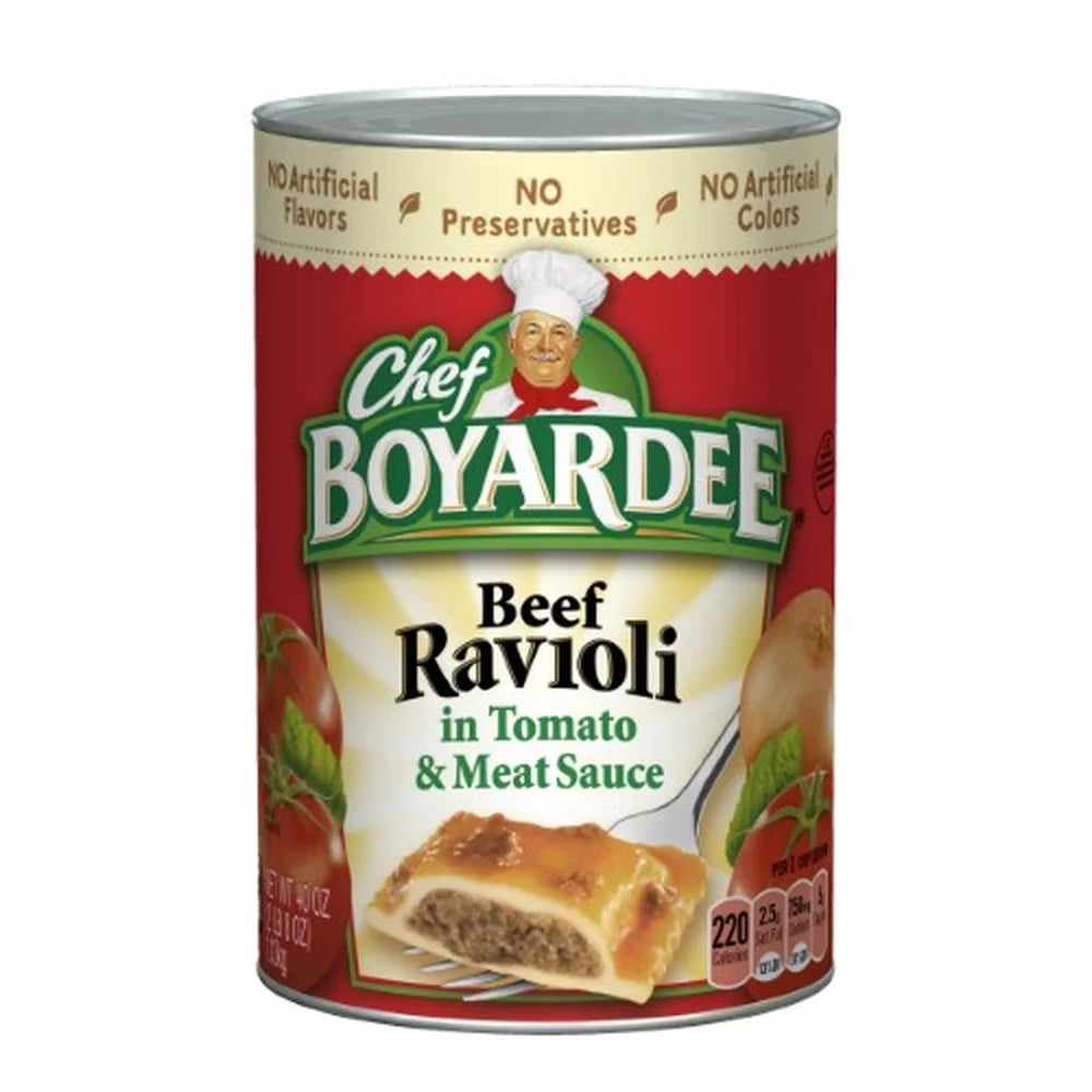 Beef Ravioli in Tomato & Meat Sauce U217