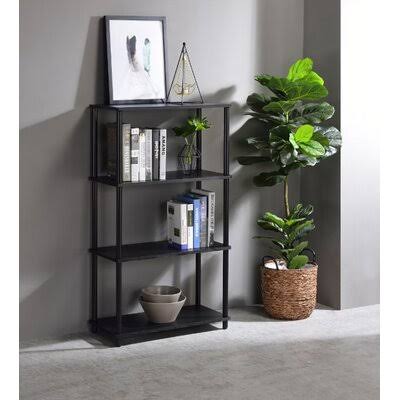 Black Metal Etagere Bookcase M9232