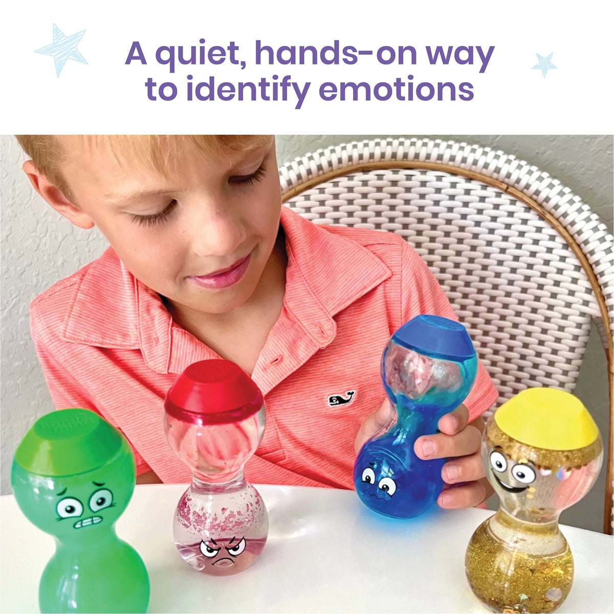Express Your Feelings Sensory Bottles Social Emotional Learning Toys (4 Pieces) S709275