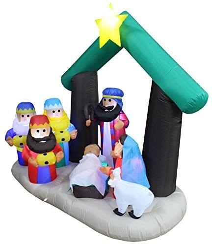 Christmas Inflatable Nativity Scene with Three Kings J10009